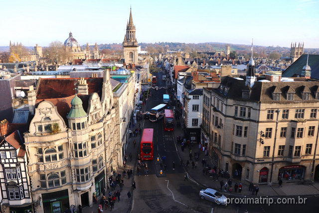 Vista de Oxford do alto, a partir da Carfax Tower! 