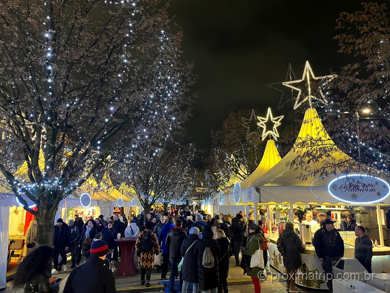 Feira de Natal em Hamburgo, na Alemanha